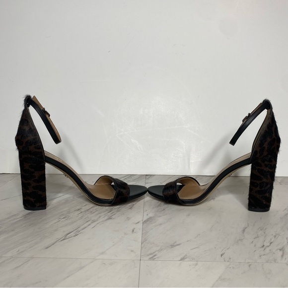 Sam Edelman Yaro Animal Print Block Heel Sandal 9M - Picture 5 of 14